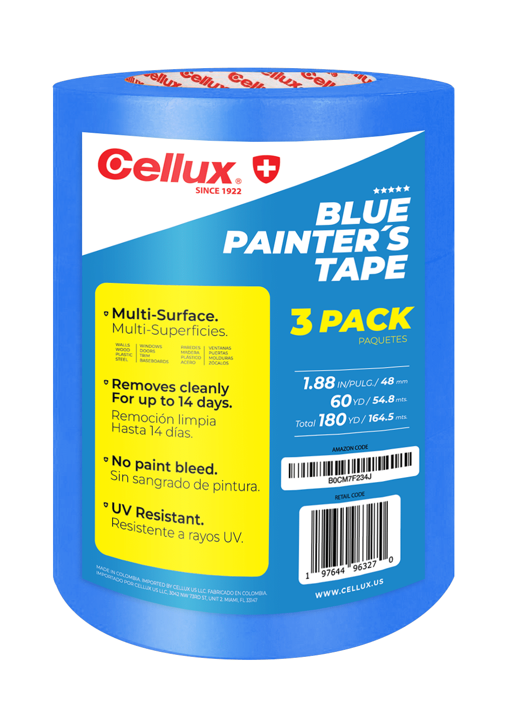 Blue Painter's Masking Tape C576 Cellux US